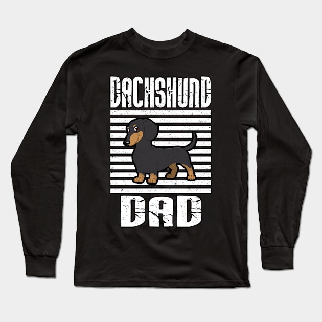 Dachshund Dad Proud Dogs Long Sleeve T-Shirt by aaltadel